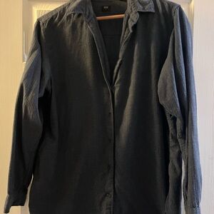 Uniqlo Men's Dark Gray Shirt Jacket